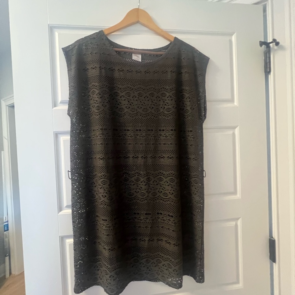 Merona Black Lace Swim Coverup